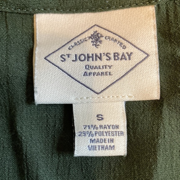 St Johns Bay long sleeve blouse size S - Picture 6 of 6